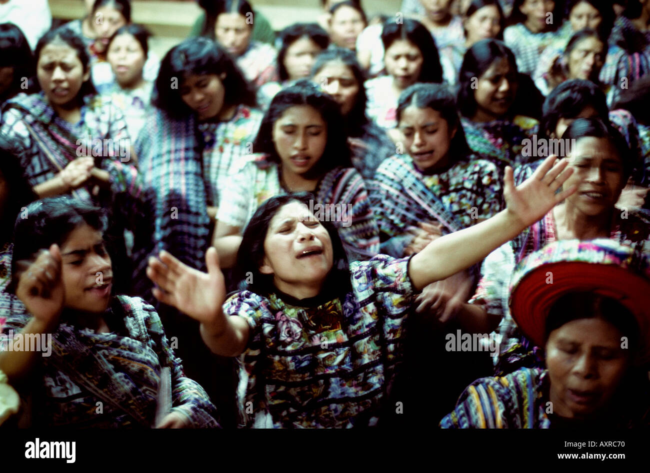 Indian servizio evangelico Guatemala Foto Stock
