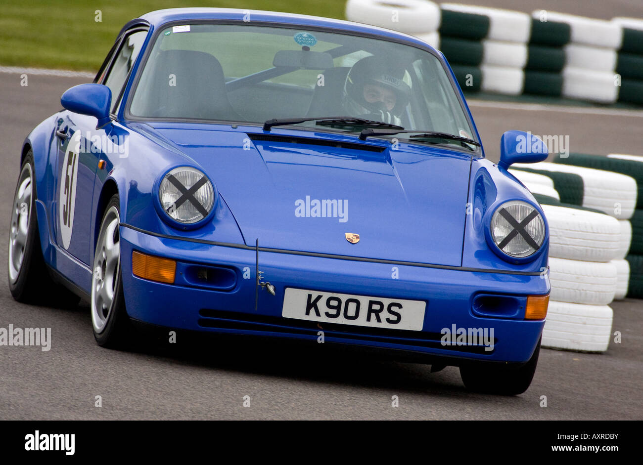 1993 Porsche 964 RS durante la molla GRRC Sprint a Goodwood, Sussex, Regno Unito. Foto Stock