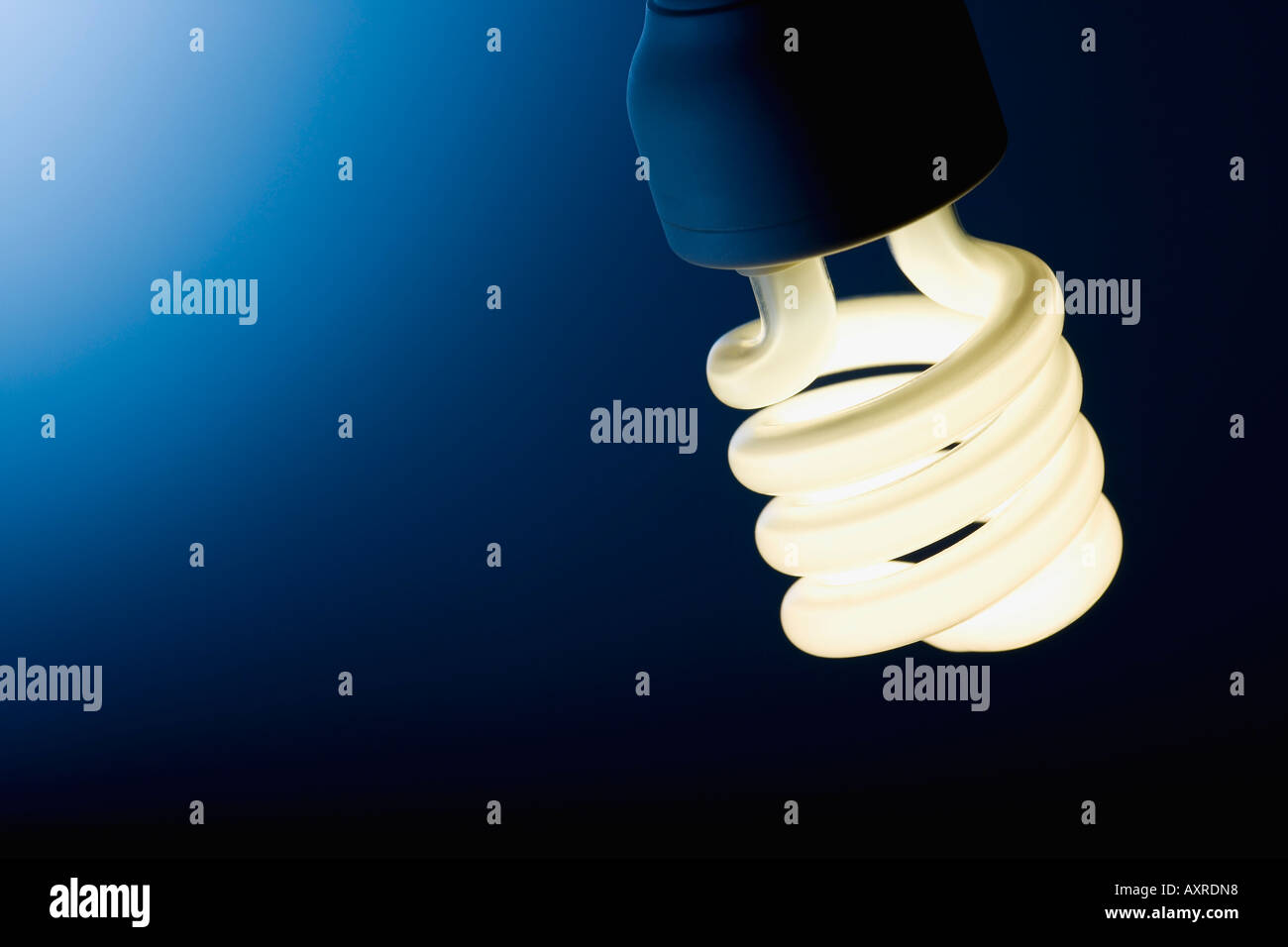 Lampadina luce capovolto Foto Stock