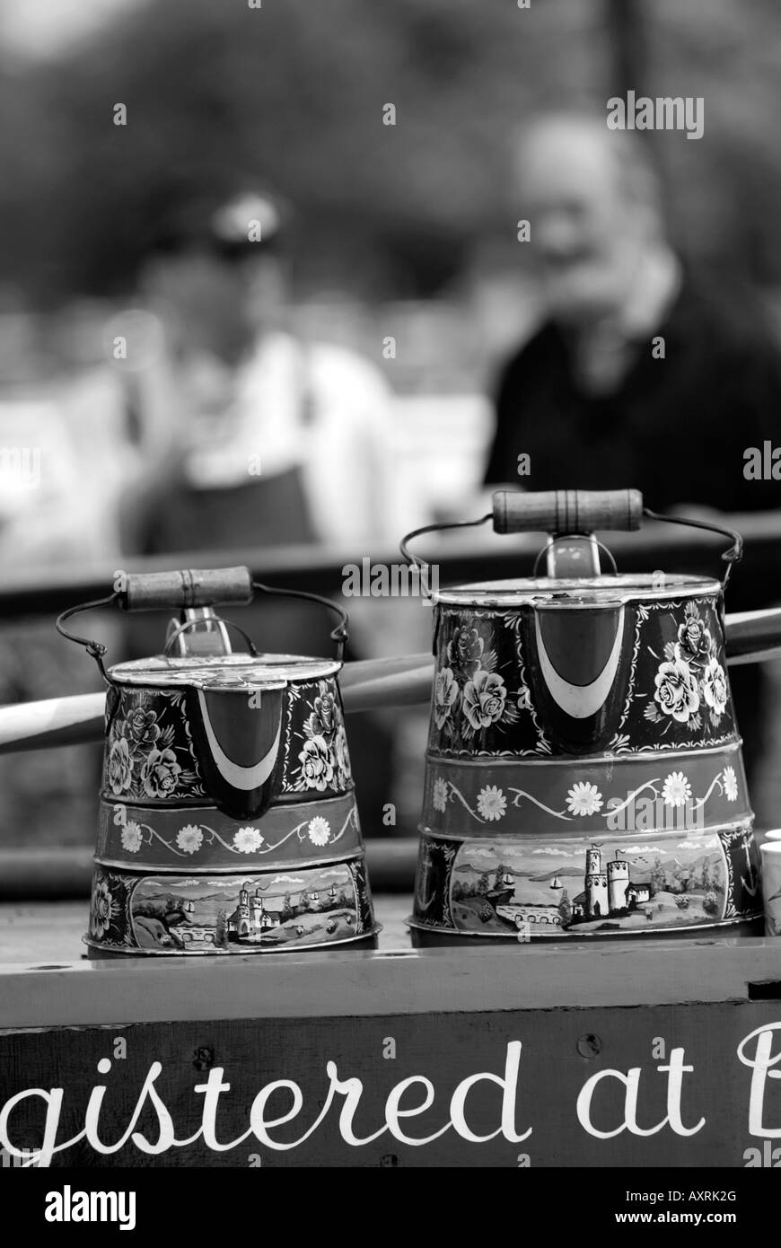 Doug Blane Narrowboat sul canale Foto Stock