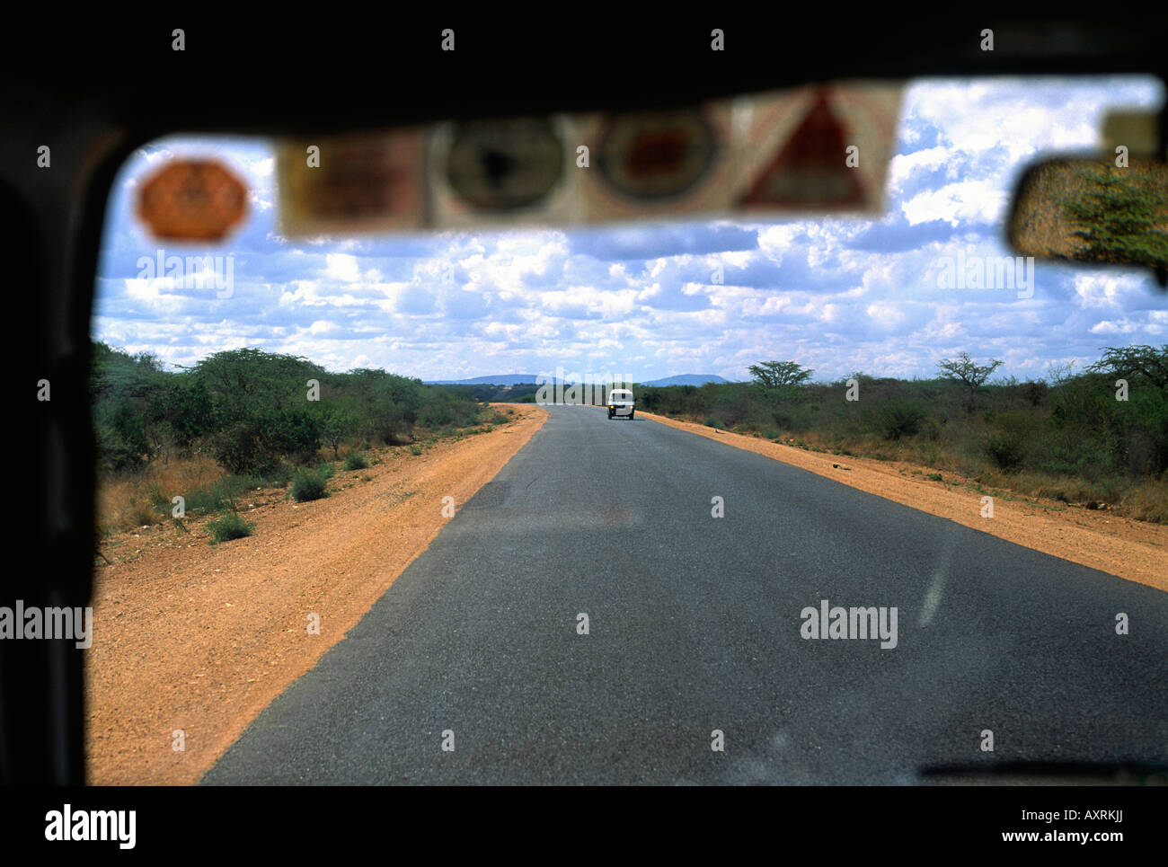 La guida su Safari Kenya Foto Stock