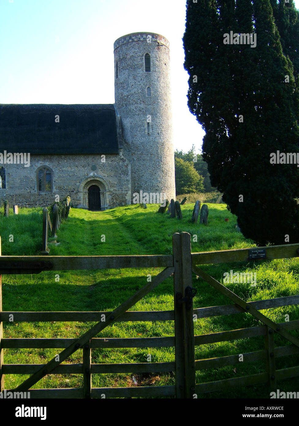 Hales Chiesa Norfolk Foto Stock