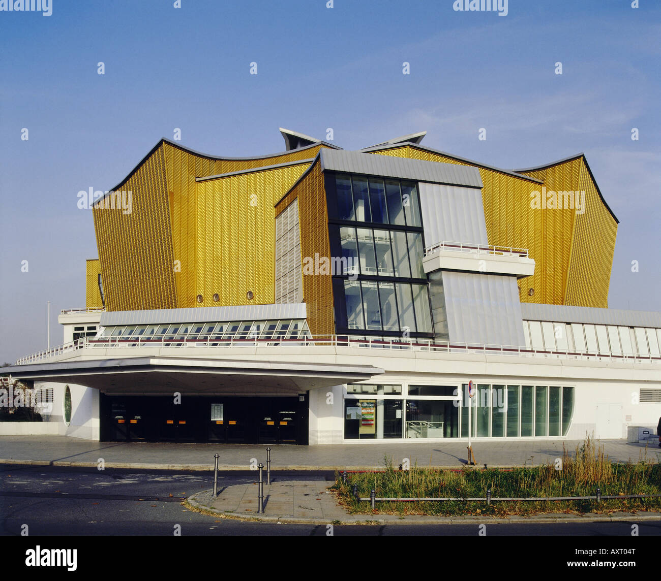 Geografia / viaggi, Germania, Berlino, philharmonia, chamber music hall, vista esterna, costruito da Hans B. Scharoun 1956 - 1963 D.C. Foto Stock