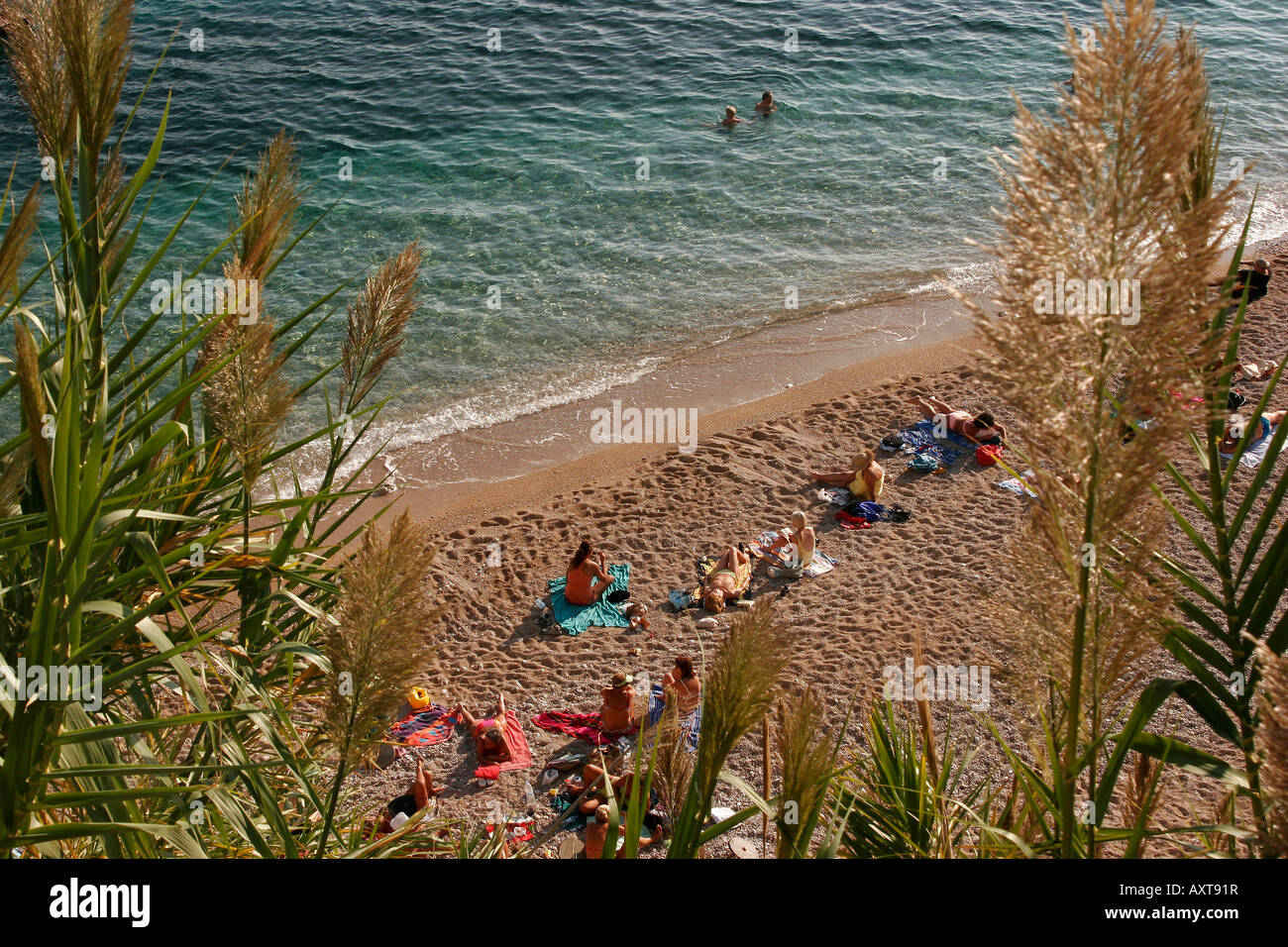 Spiaggia Vicino Dubrovnik Croazia Foto Stock