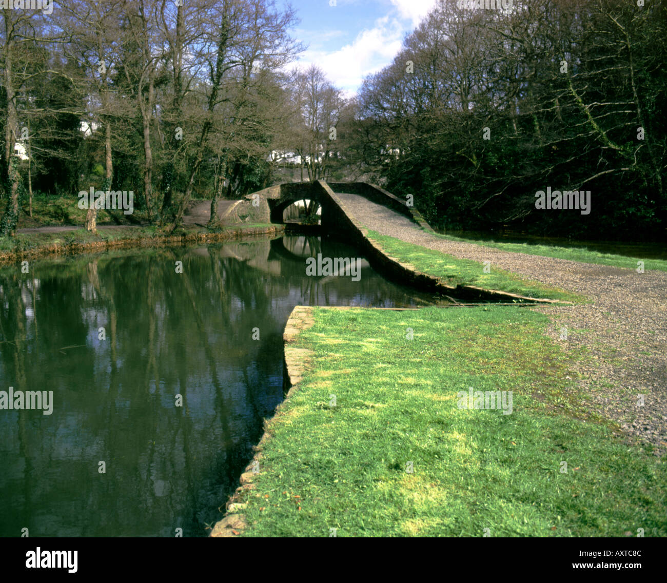 Neath canal aberdulais neath Valley South wales Foto Stock
