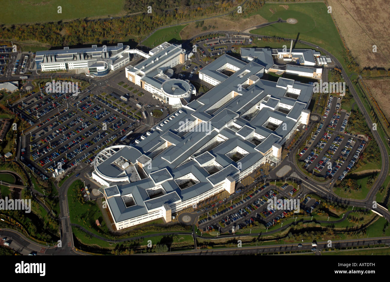 Edinburgh Bio trimestre EBQ a poco la Francia in Edinburgh compresa la Edinburgh Royal Infirmary Hospital Foto Stock