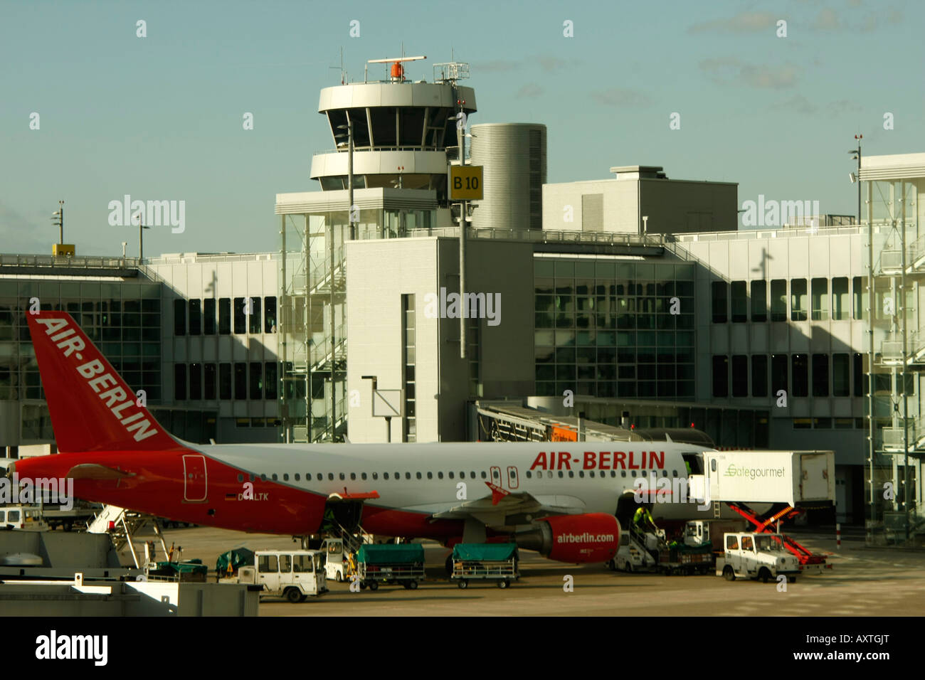 Aeroporto di Dusseldorf Germania Foto Stock