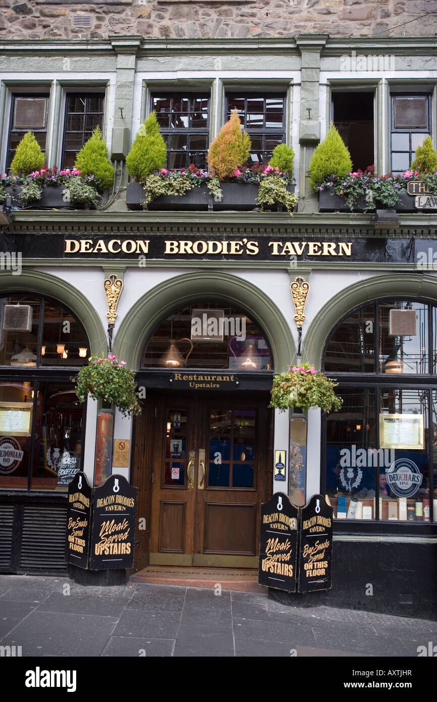 Deacon Brodies Tavern Edinburgh Foto Stock
