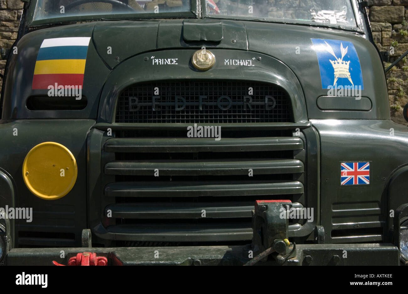 Guerra Mondiale 2 camion Bedford a VE Day celebrazione Foto Stock