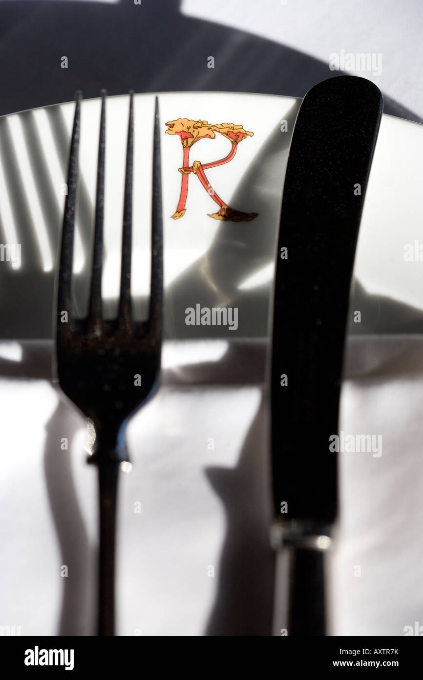 Rabarbaro Ristorante Prestonfield House Hotel Edimburgo in Scozia Foto Stock