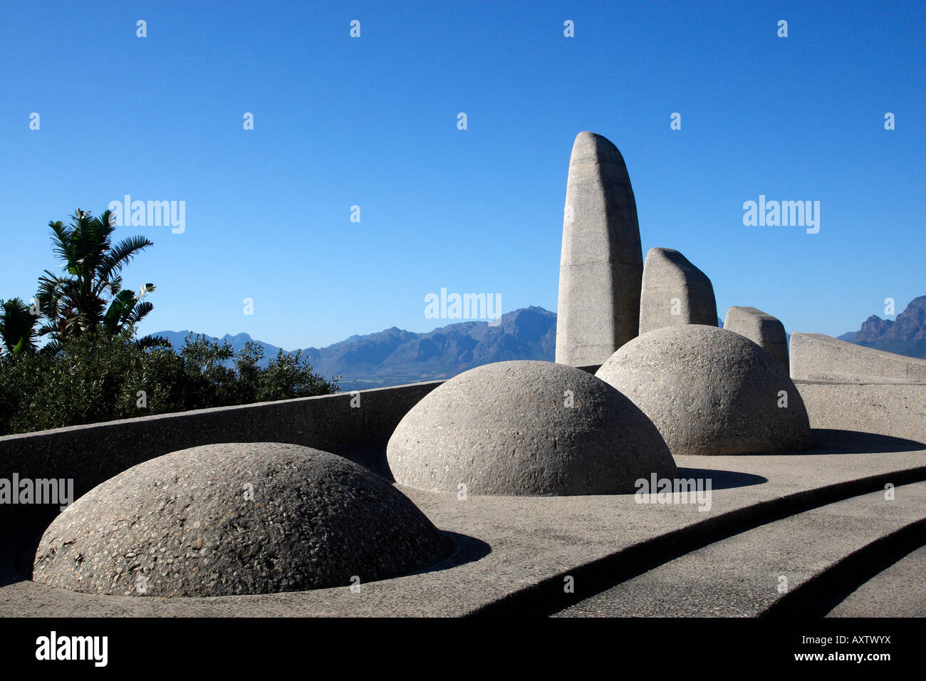 Lingua afrikaans monumento paarl Western Cape Province sud africa Foto Stock