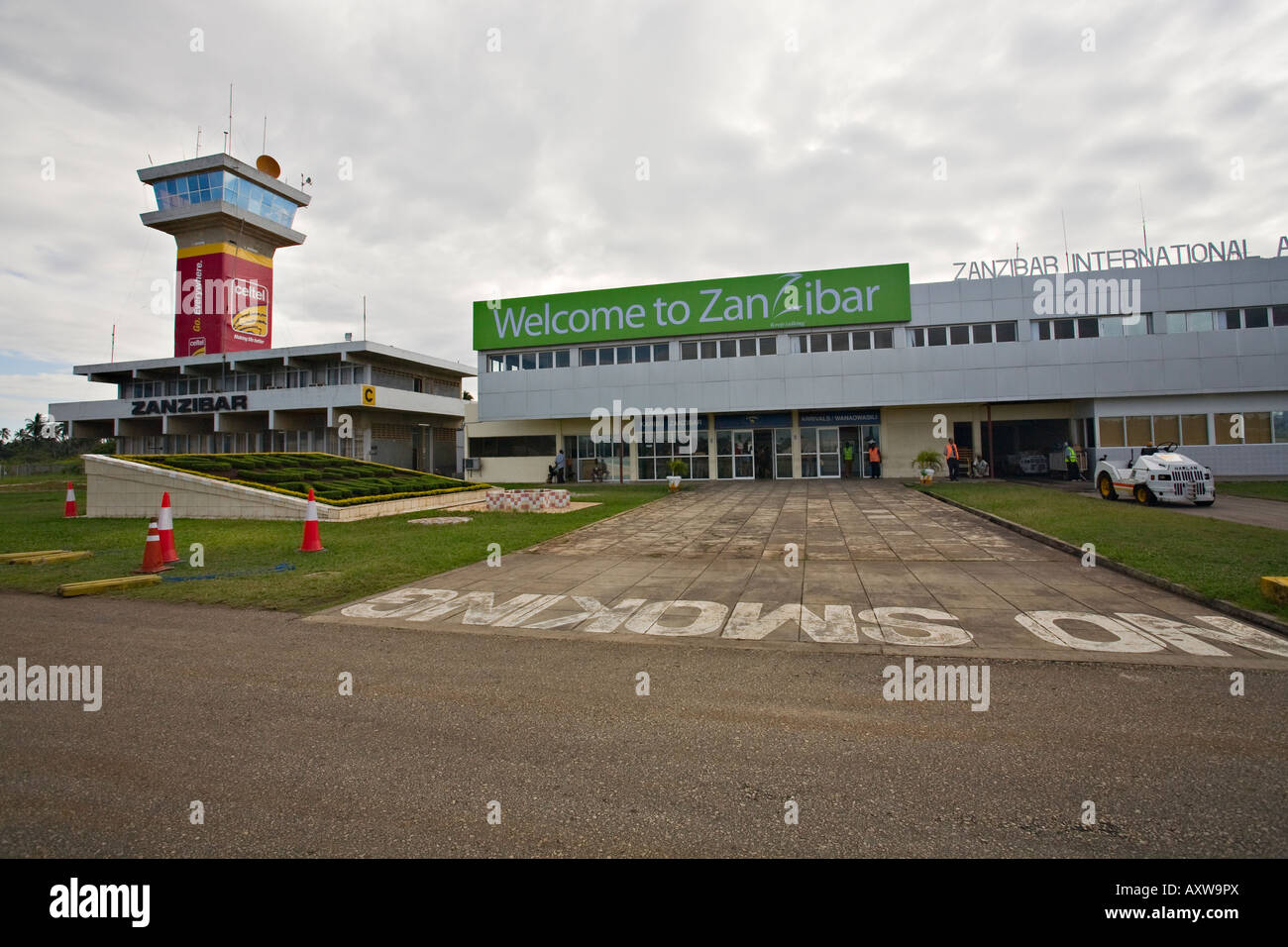 Zanzibar International Airport, Tanzania Africa Foto Stock