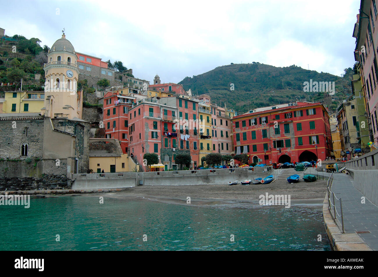 Vernazza Cinque Terre Italia Foto Stock