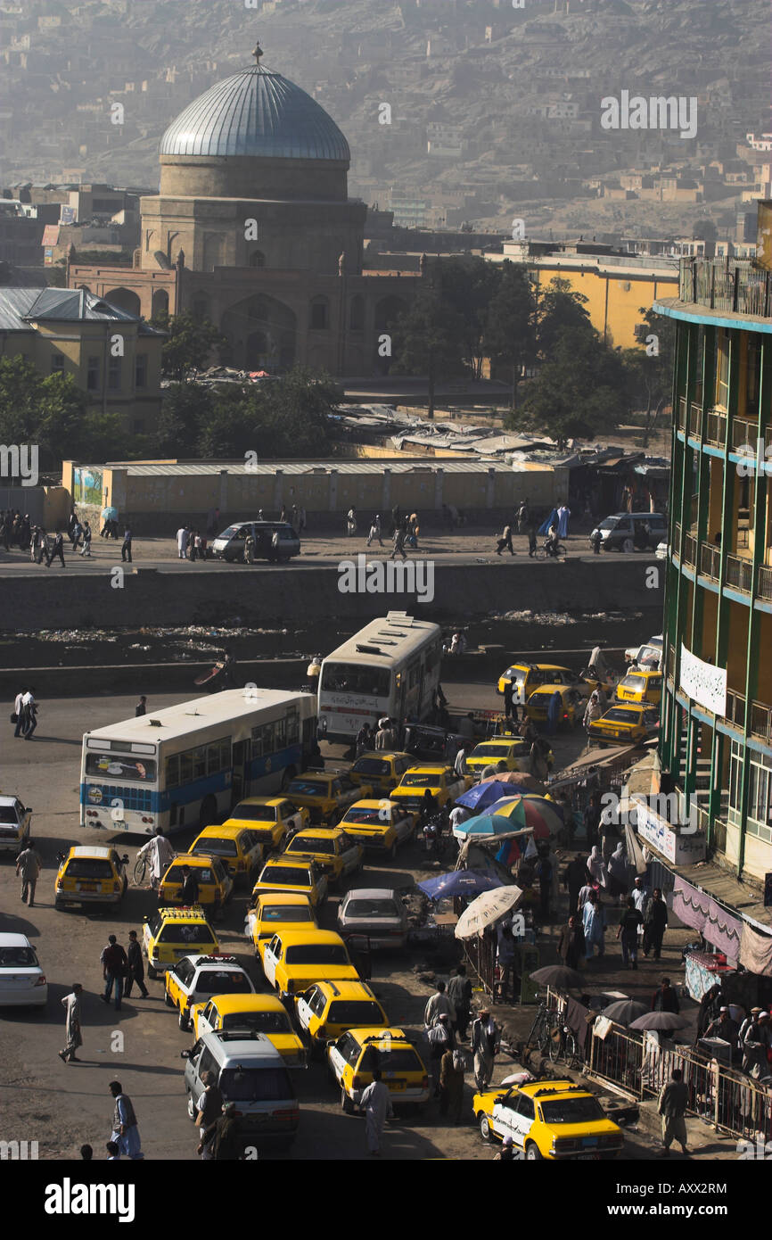 La mattina presto il traffico, zona centrale, Kabul, Afghanistan, Asia Foto Stock