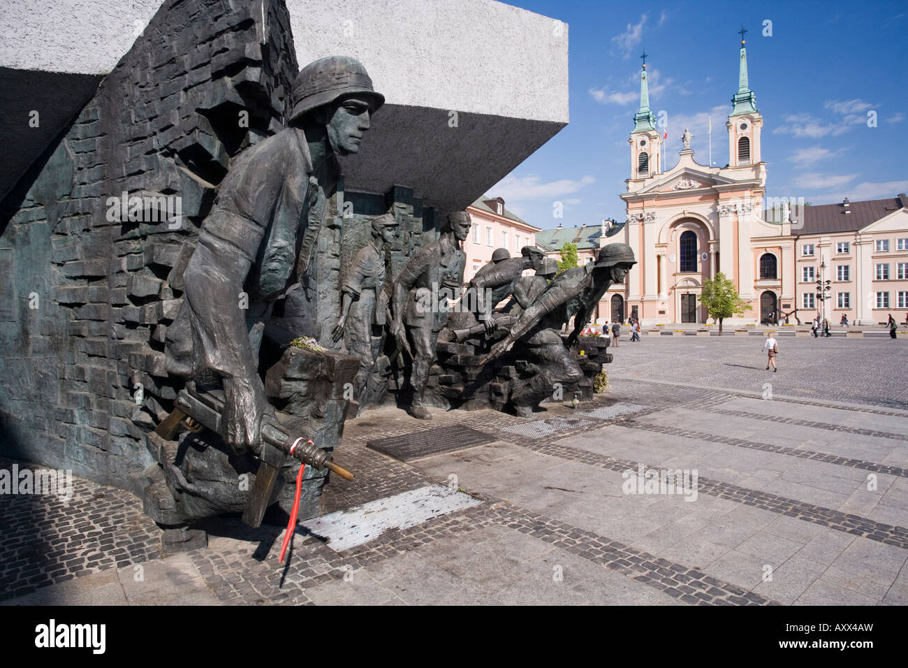 Monumento alla insurrezione di Varsavia (Pomnik Powstania Warszawskiego), Varsavia, Polonia Foto Stock