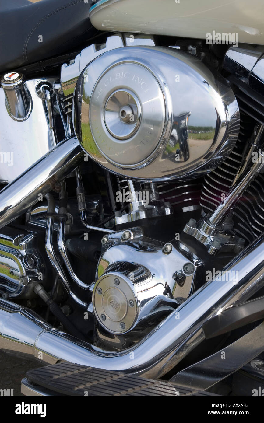 Harley Davidson Moto dettaglio Foto Stock