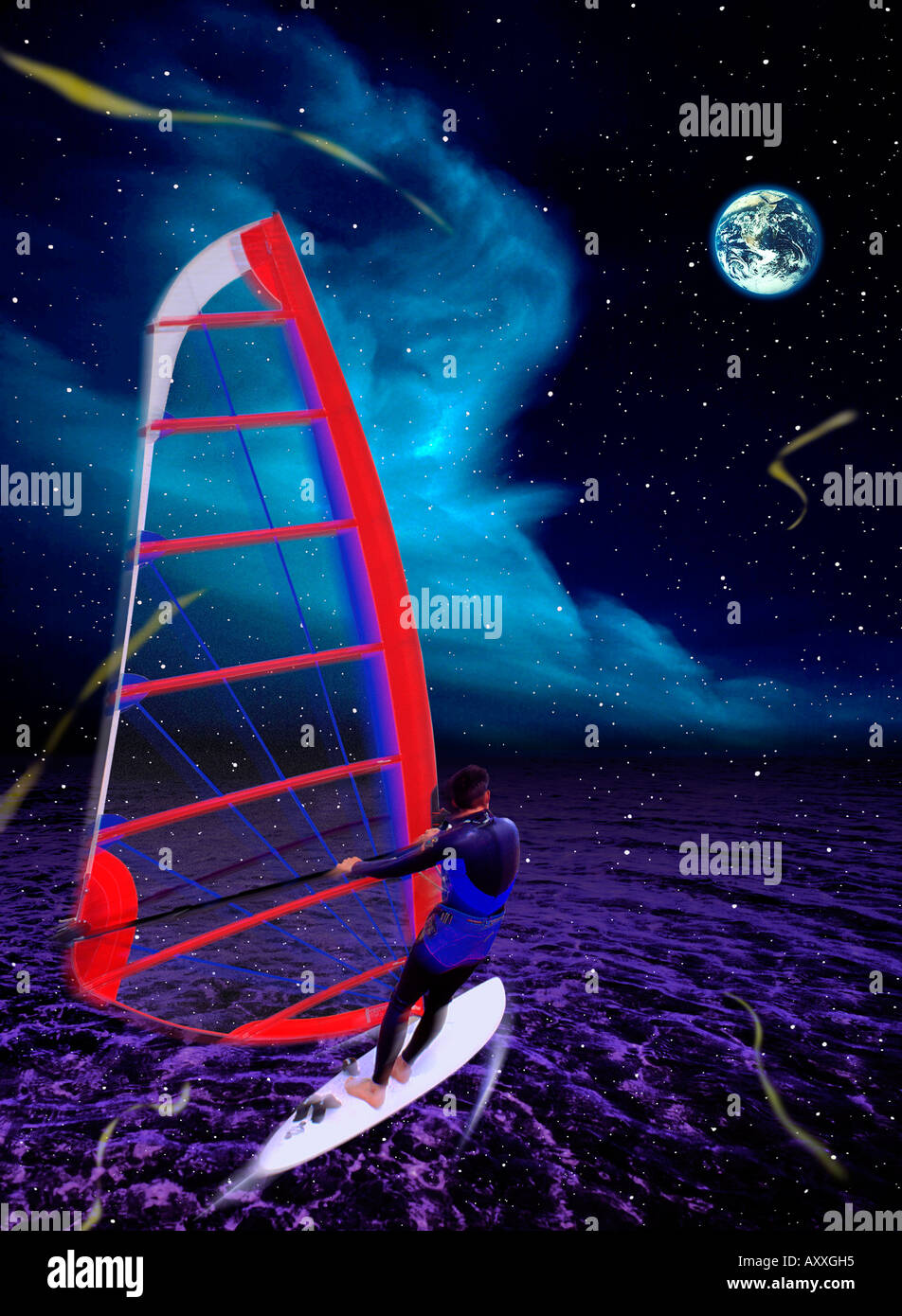 Windsurfer Foto Stock