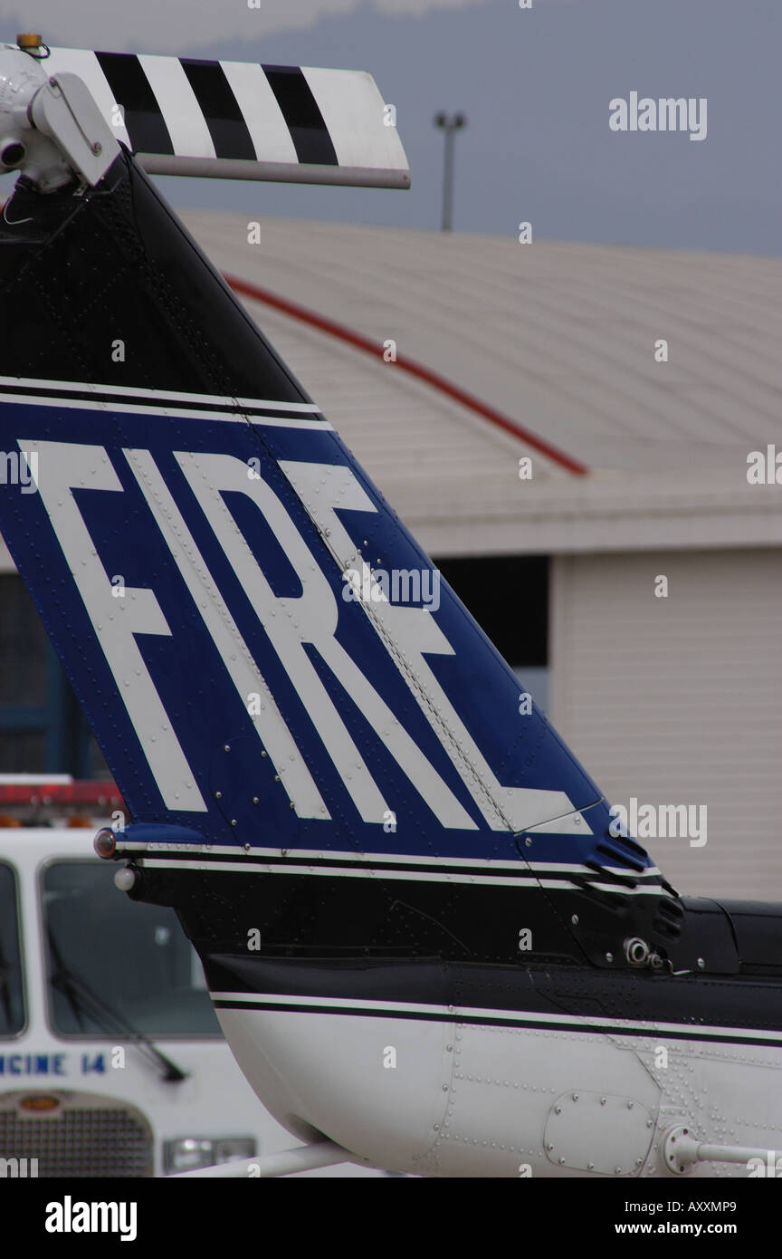 Fire Salvataggio in elicottero Foto Stock