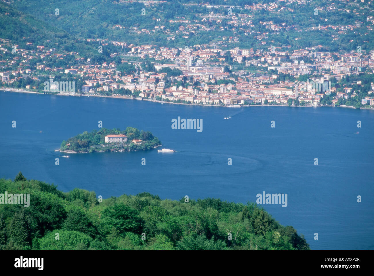 Il Lago Maggiore e l'Isola Madre, laghi italiani, Piemonte (Piemonte), Italia, Europa Foto Stock