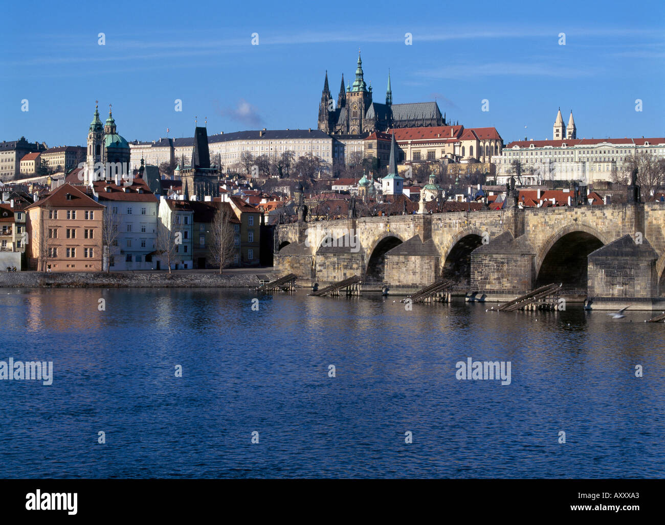 Prag, Hradschin, Stadtansicht Foto Stock