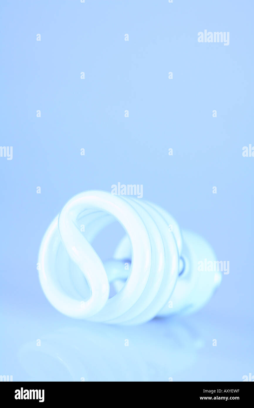 Compatta lampadina fluorescente Foto Stock