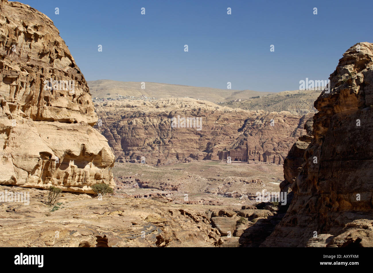 Petra, Sito Patrimonio Mondiale dell'UNESCO, Giordania, Medio Oriente Foto Stock