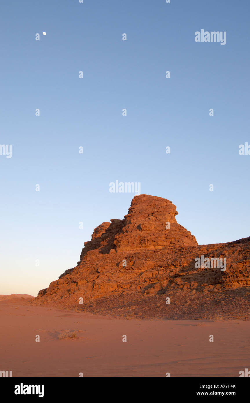 Deserto, Wadi Rum, Giordania, Medio Oriente Foto Stock