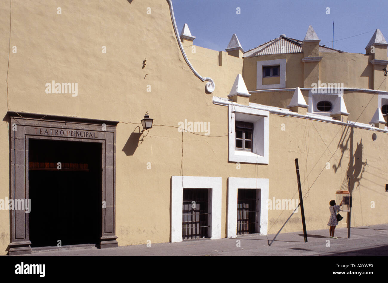 Puebla, Theatro Prinzipal, Eingangsbereich Foto Stock