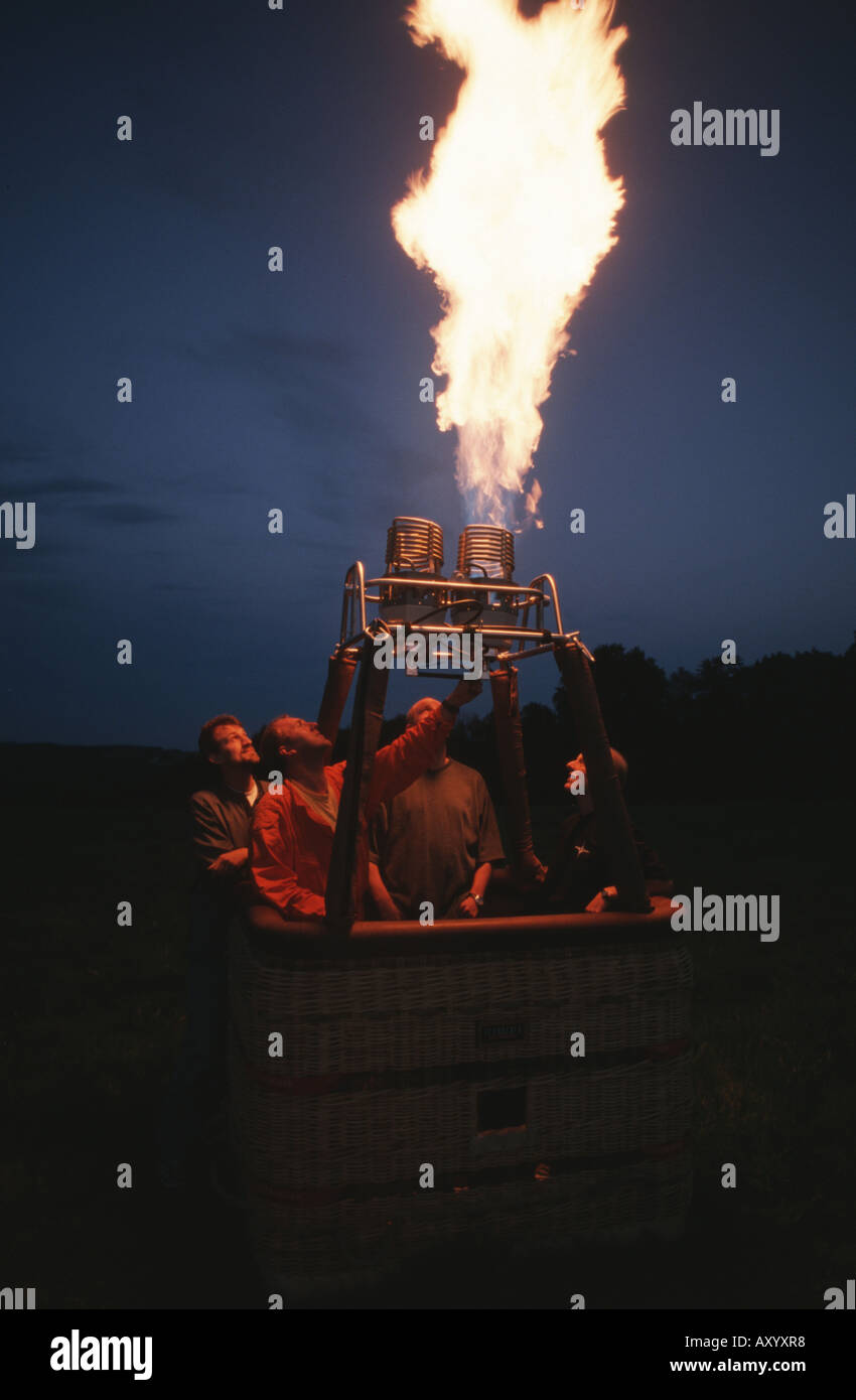 Un eccesso di gas di combustione dopo lo sbarco, la Germania, la zona della Ruhr Foto Stock