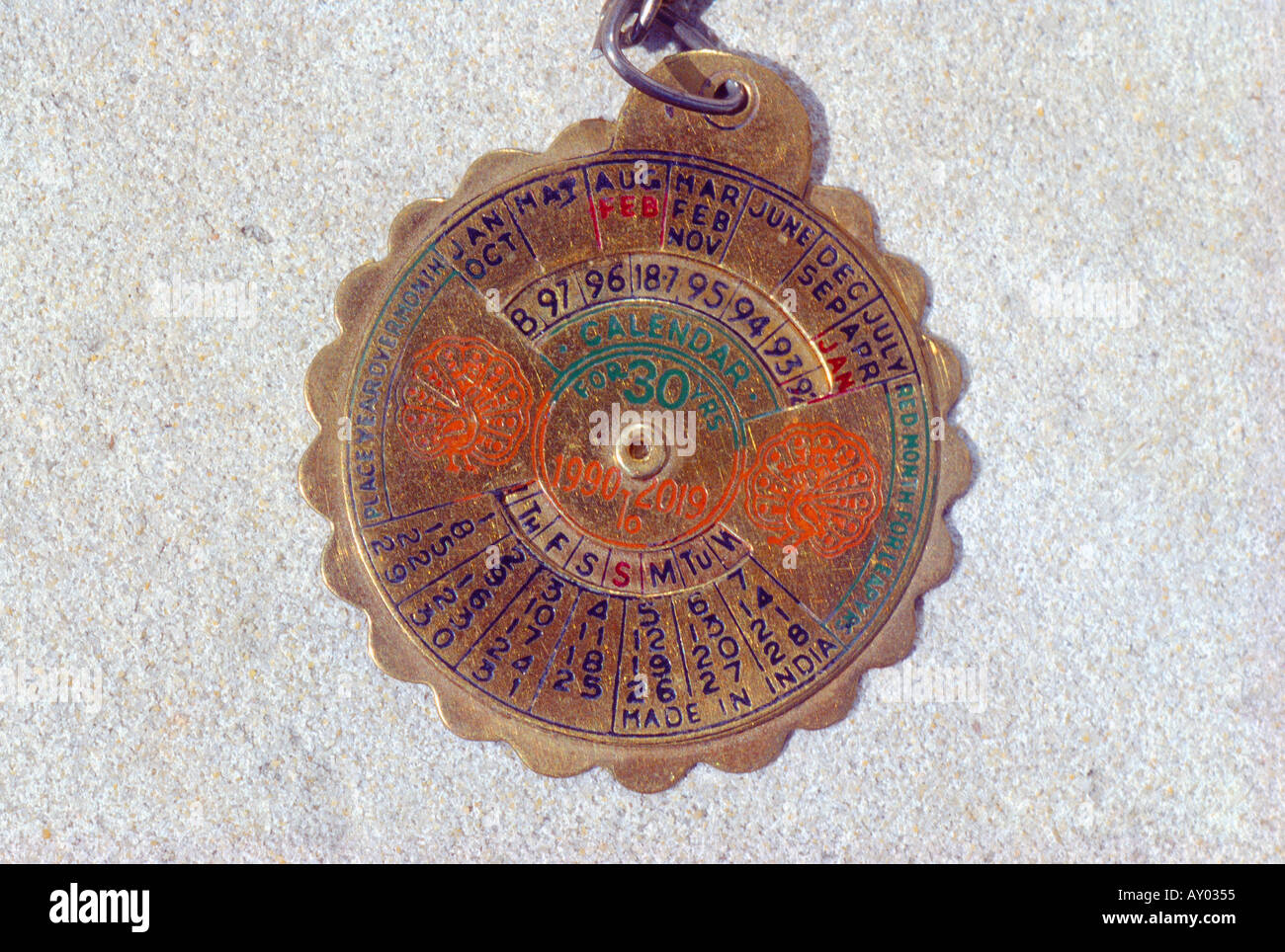 Calendario perpetuo Hindu Foto Stock