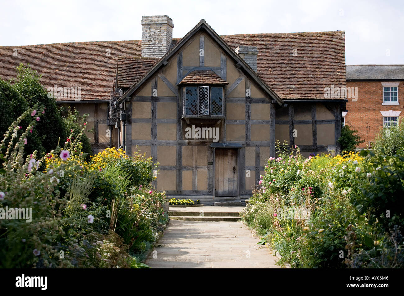 Shakespeare Birthplace in Henley Street Stratford upon Avon Warwickshire Foto Stock