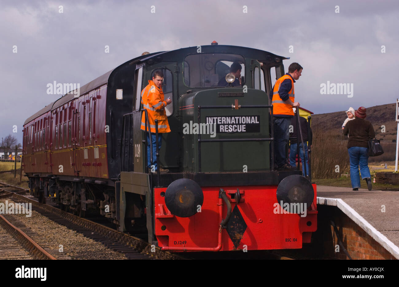 English Electric 0 6 0DH n. 104 Llanwern railway motore a Pontypool e Blaenavon Railway Lancaster South Wales UK UE Foto Stock