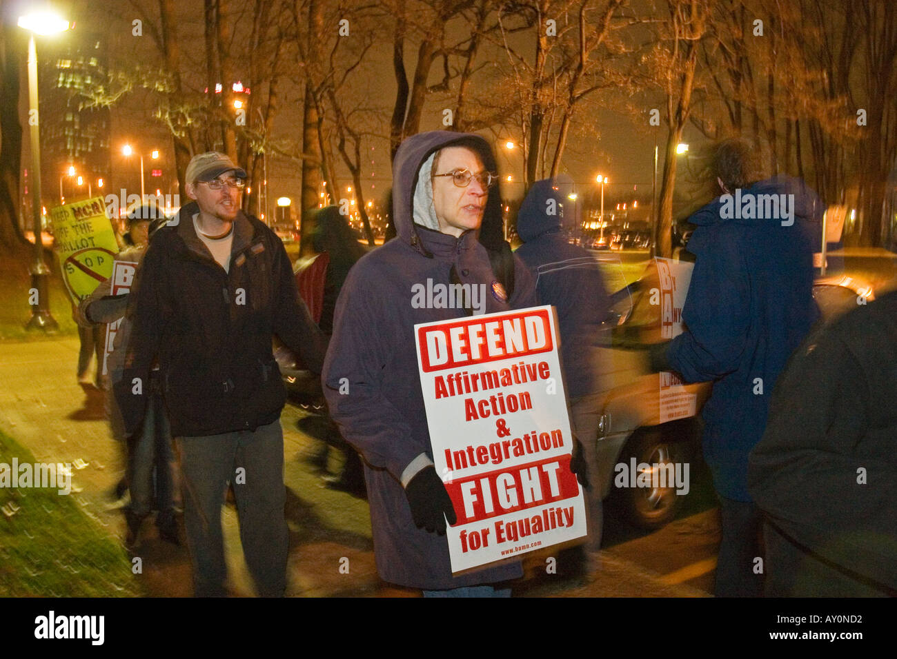Supporto agli studenti azione affermativa Foto Stock
