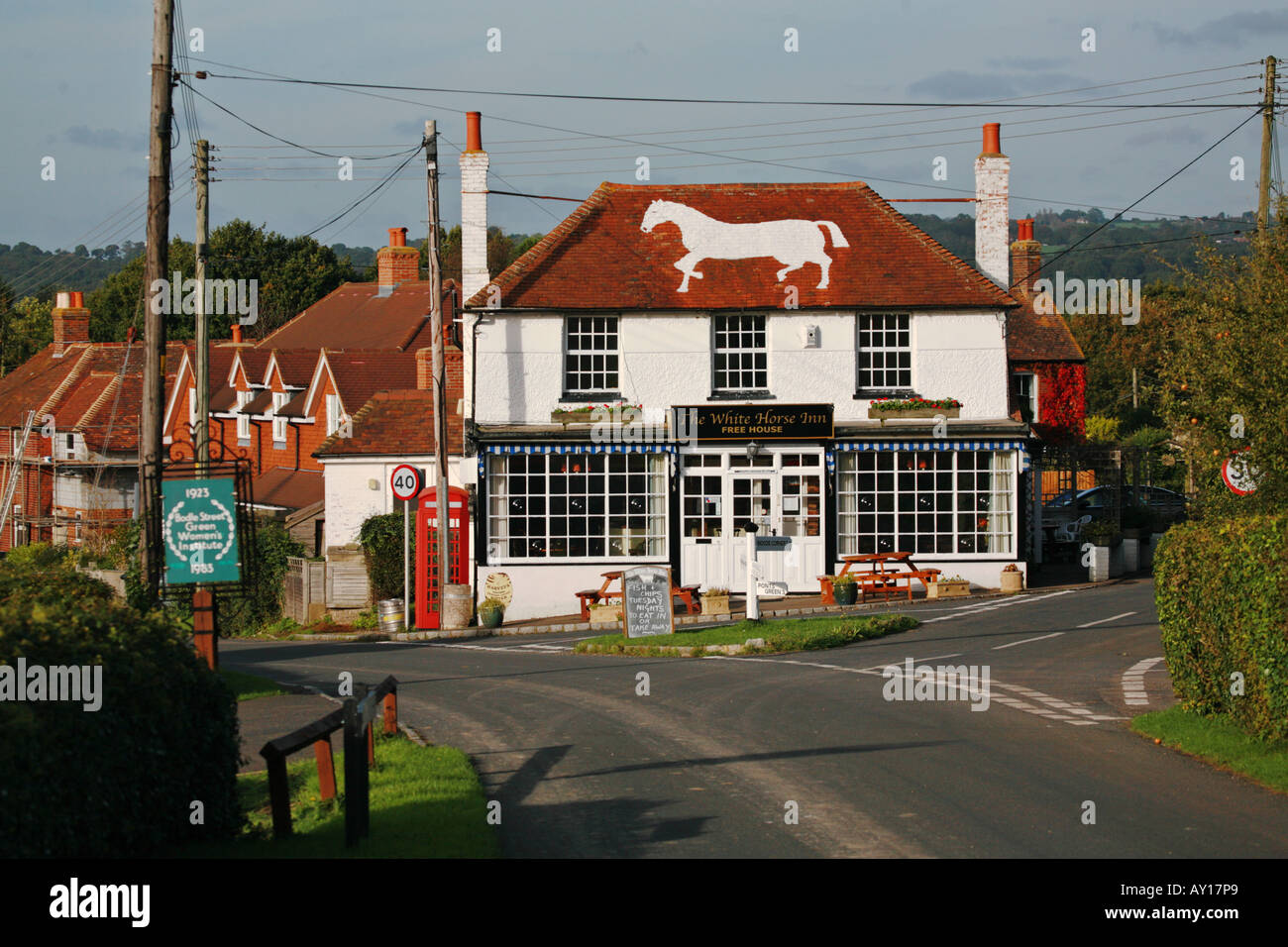 Il White Horse Bodle al Green Street East Sussex Foto Stock