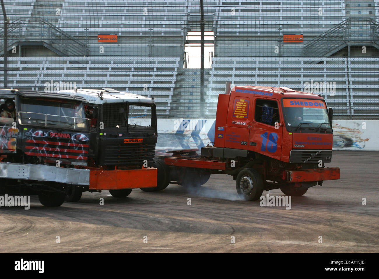 Big Rig Truck Racing Foto Stock