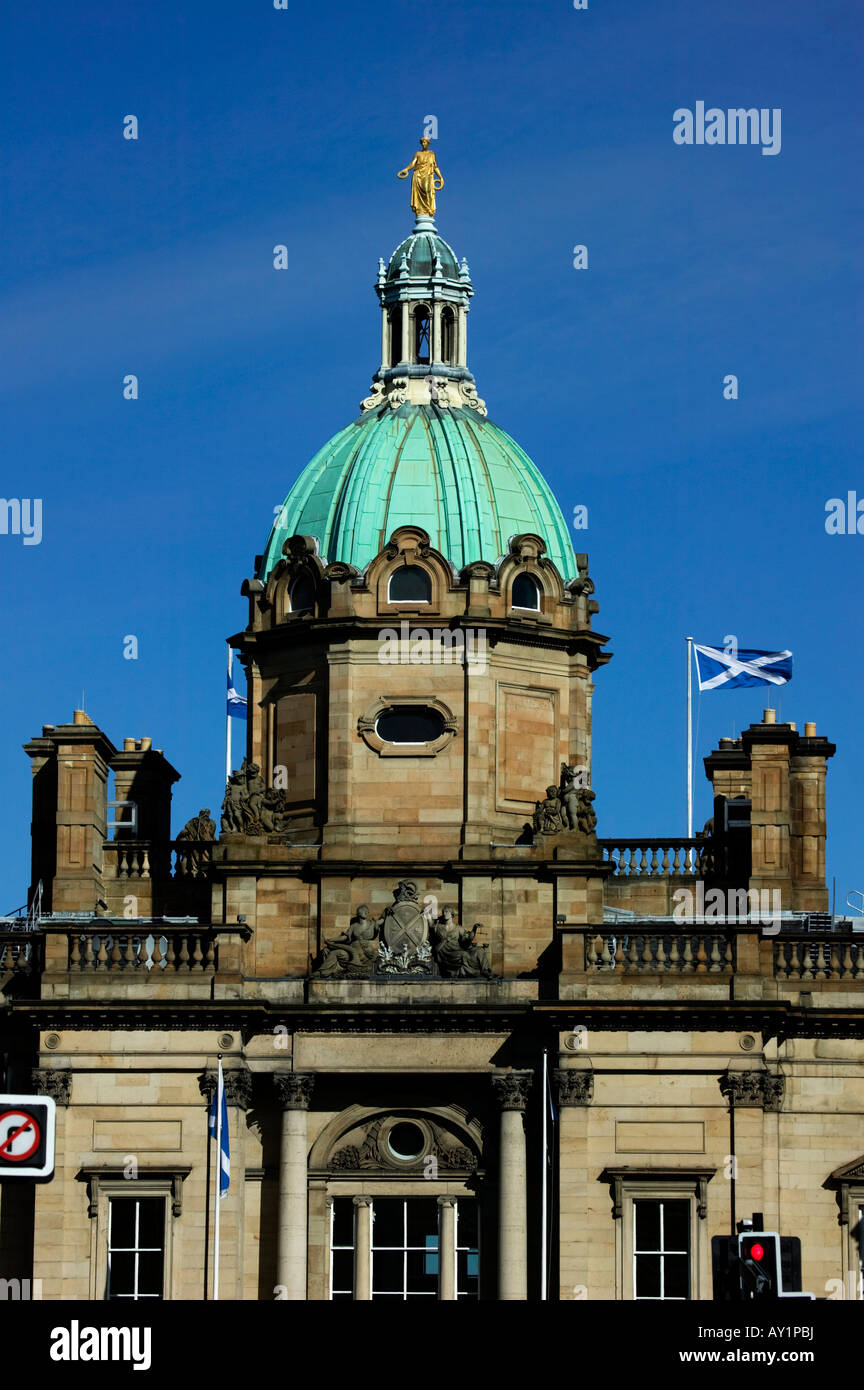 Lloyds Banking Group, Bank of Scotland (ex HBOS) Sede, il tumulo, Edimburgo, Scozia, Regno Unito, Europa Foto Stock