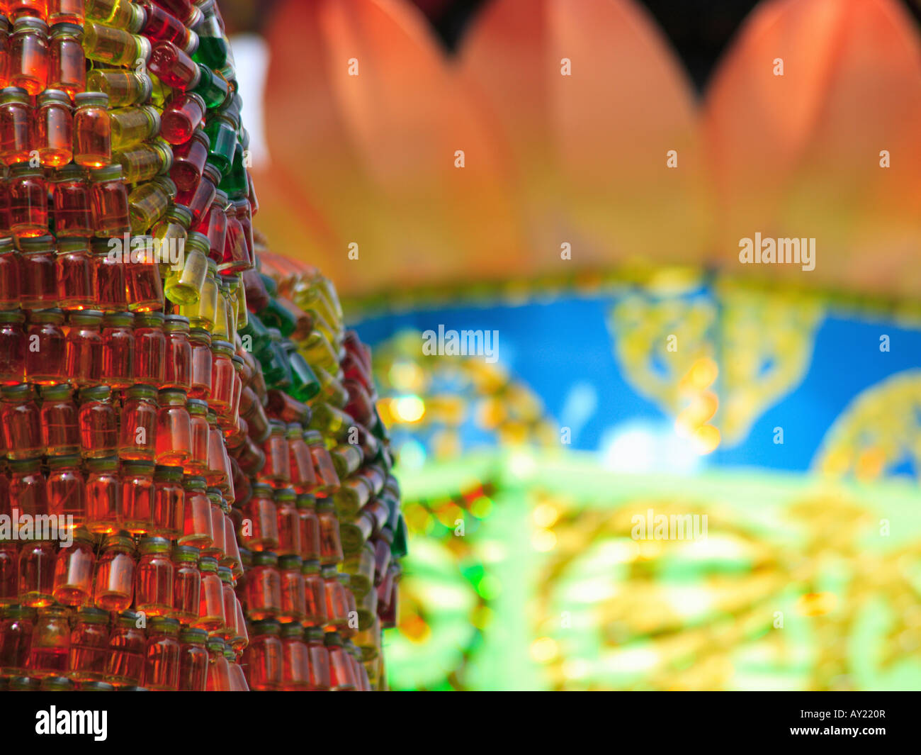 Close-up di cinesi buona fortuna charms Foto Stock