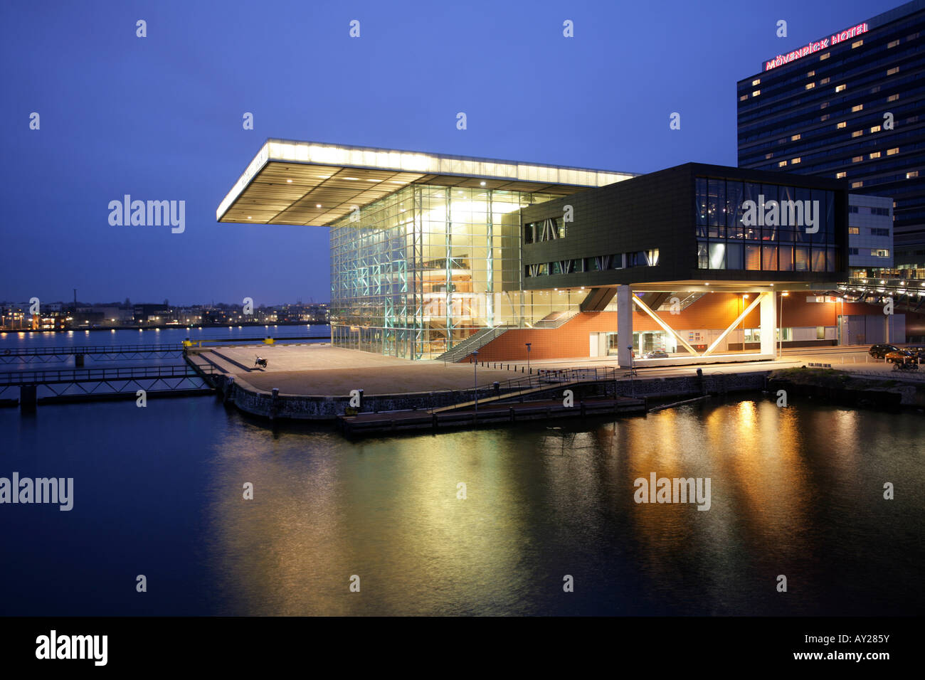 NLD Paesi Bassi Amsterdam Concerthall Muziekgebouw aan TJI Foto Stock