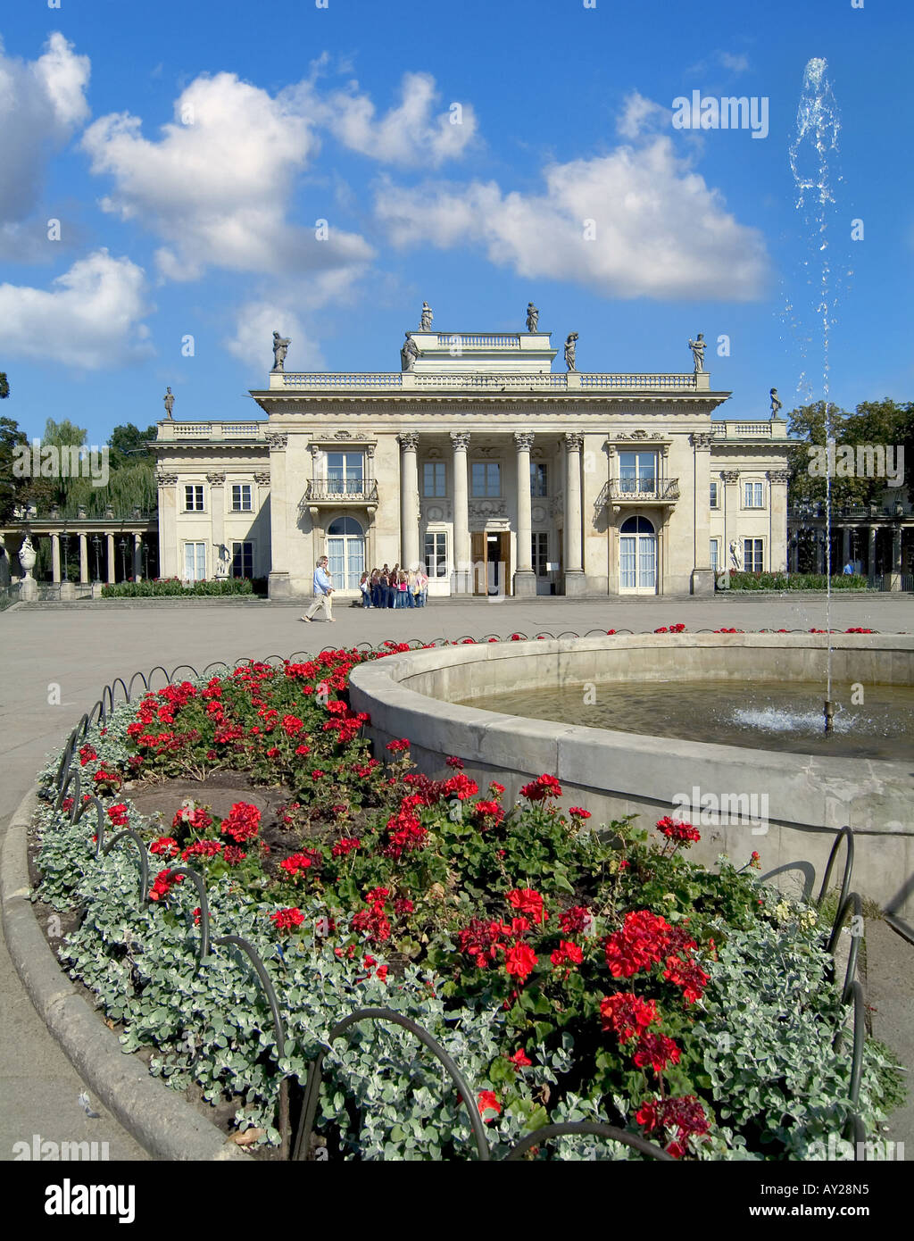 Varsavia il palazzo reale di Lazienki Foto Stock