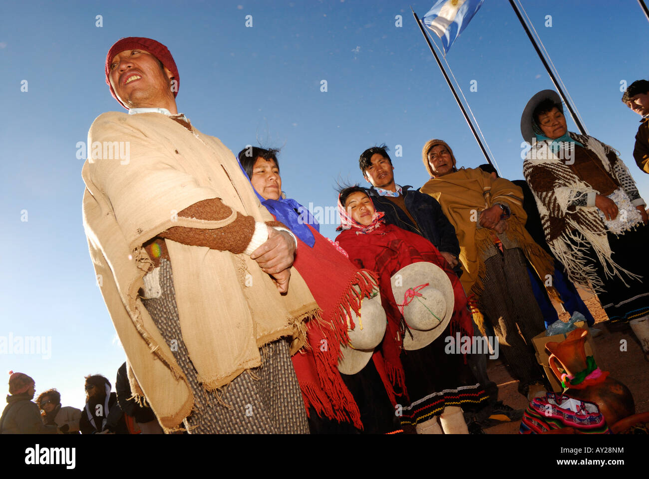 Pachamama, Fiesta Nacional a la Madre Tierra, Tolar Grande, Provincia di Salta Argentina, Sud America Foto Stock