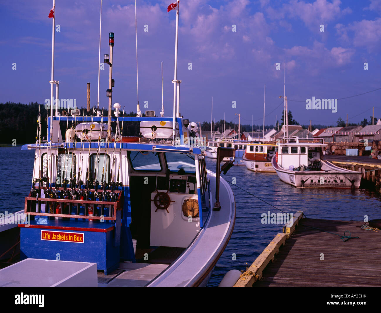 A nord del porto di rustico di Prince Edward Island in Canada Foto Stock