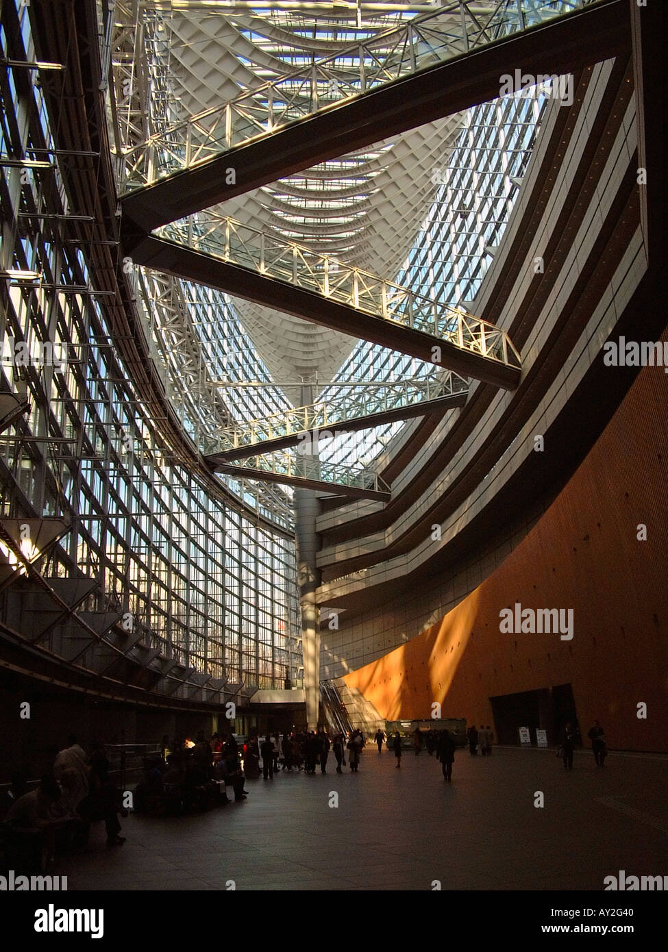 Tokyo International Forum Convention Center nel centro di Tokyo Giappone Foto Stock