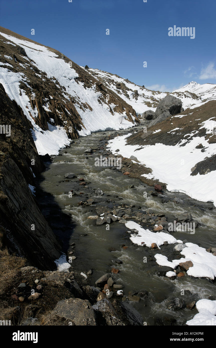 Pirenei spagnoli la Valle di Tena Foto Stock