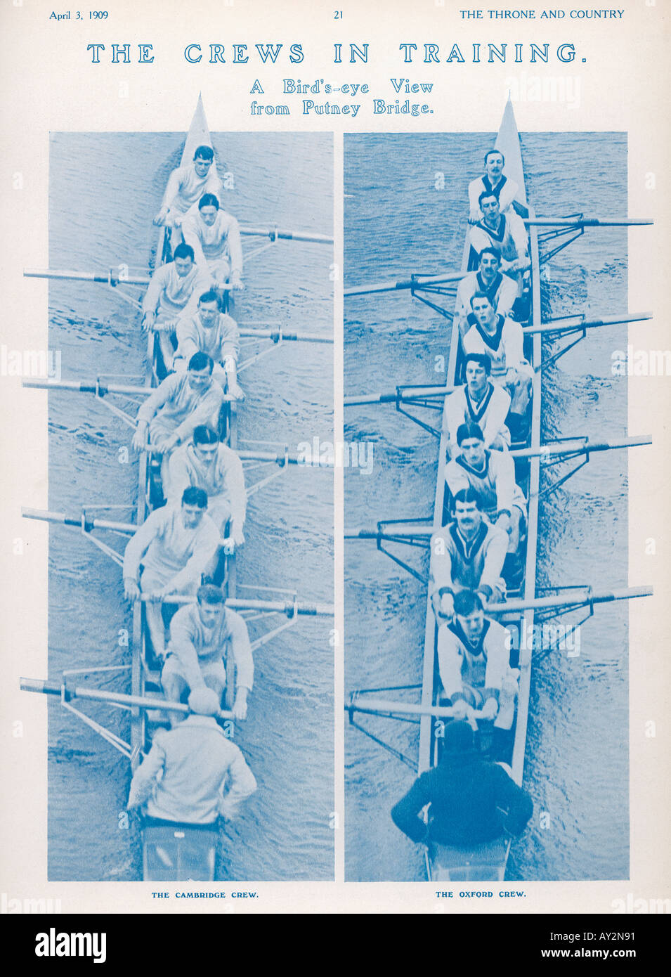La corsa di barca di formazione degli equipaggi Foto Stock