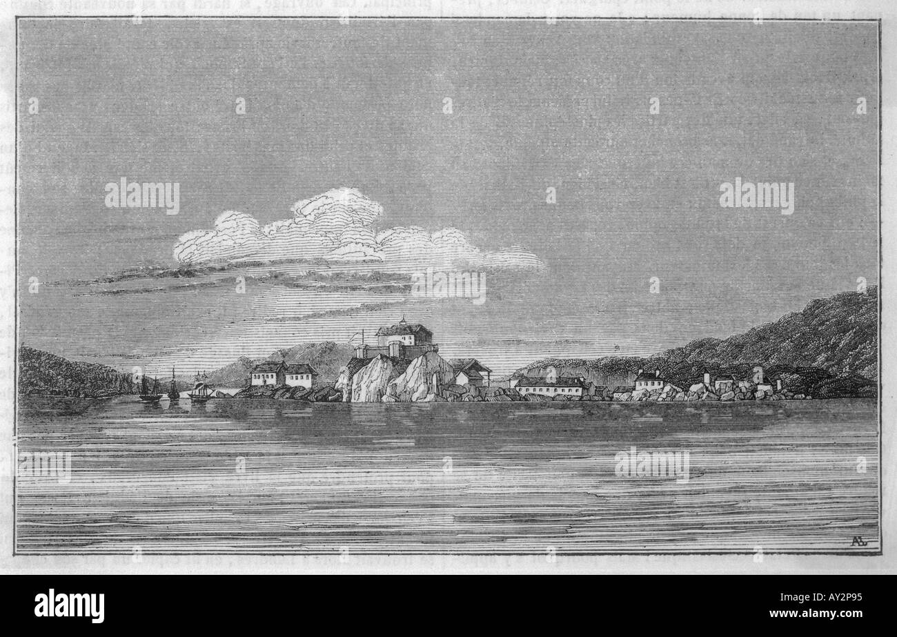 Stati Uniti d'America Alaska Sitka 1845 Foto Stock