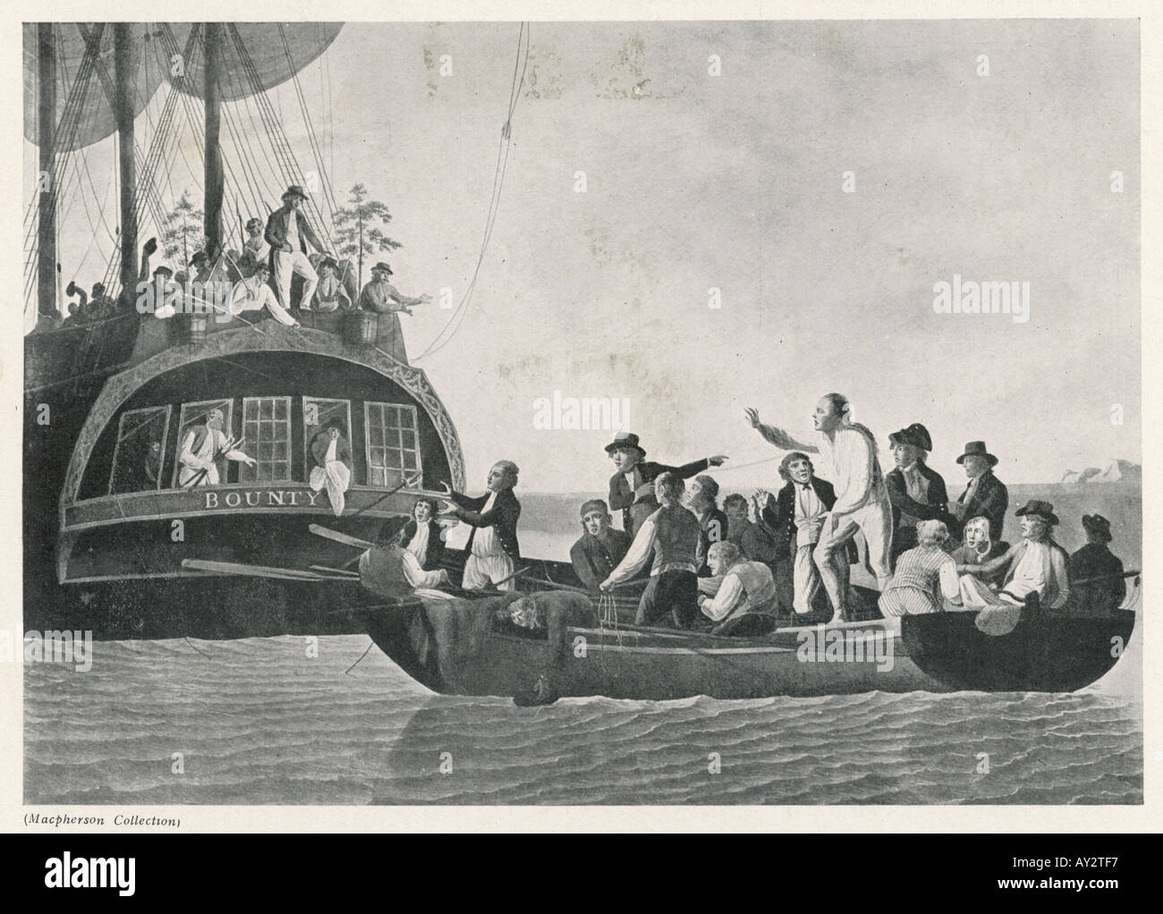 Cast Bligh alla deriva Foto Stock