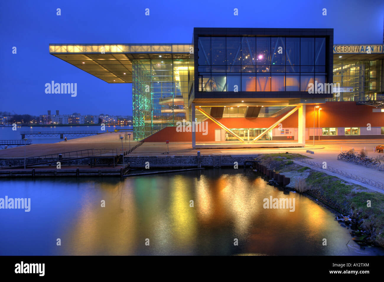 NLD Paesi Bassi Amsterdam Concert hall Muziekgebouw aan TJI Foto Stock
