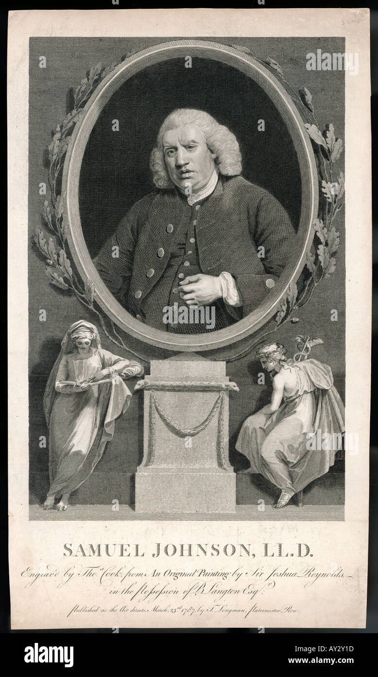 Dr Samuel Johnson Foto Stock