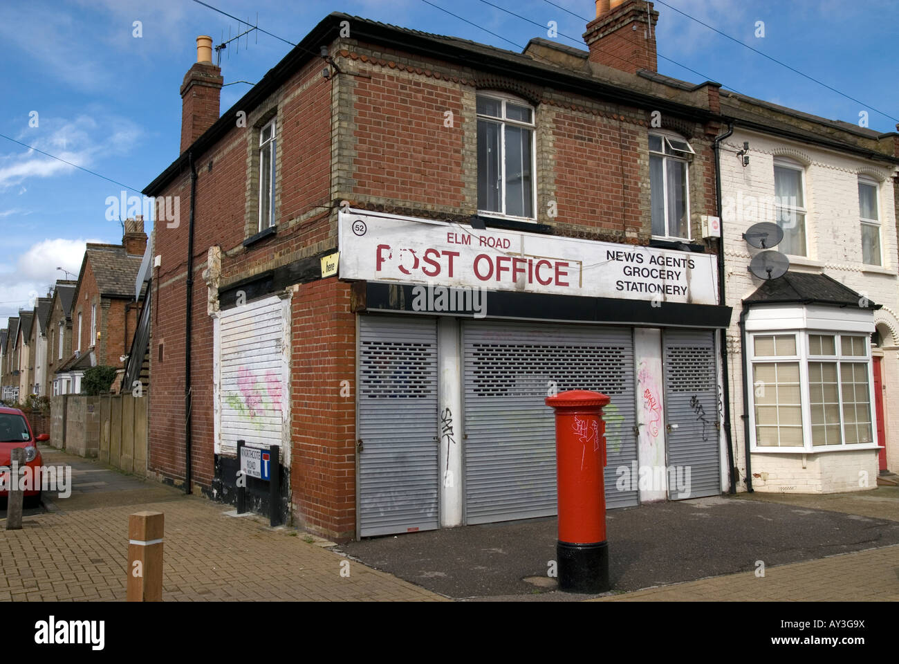 Un Chiuso Sub Post Office Foto Stock