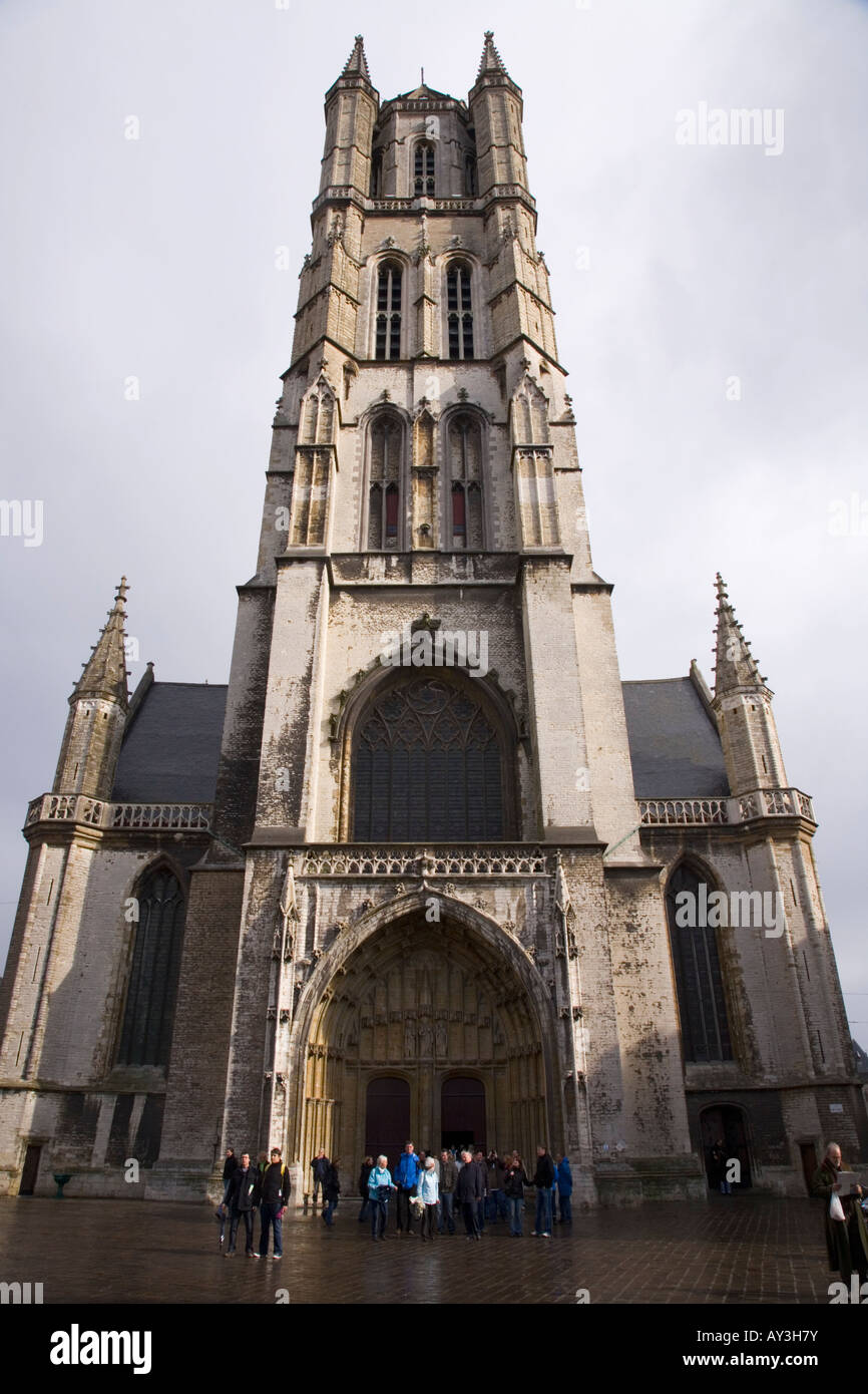 Saint Bavo, conosciuta anche come la chiesa di San Basilio, Gand, Belgio. Foto Stock